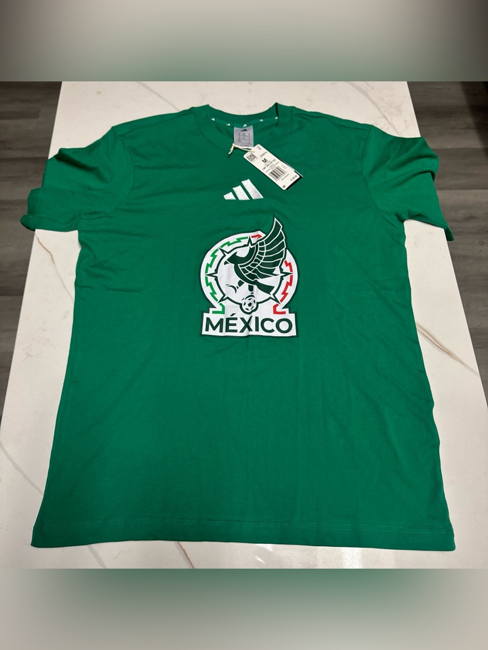 Adidas Men's Team Mexico Soccer T-shirt DNA FMF JZ6474 Size Medium World Cup 26